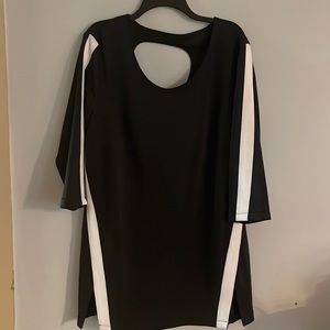 Modamix Tunic Top Blouse New black Plus size white